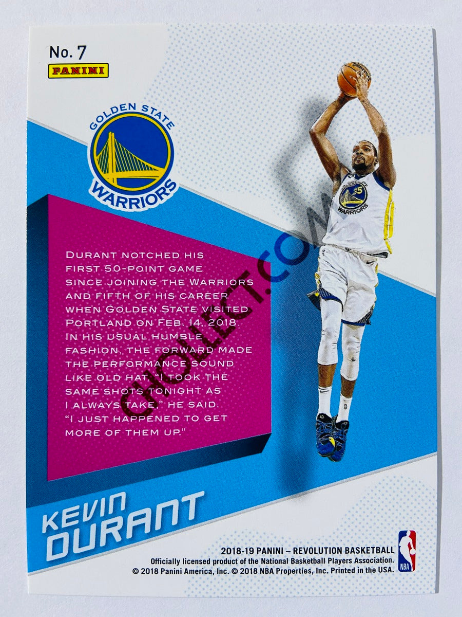 Kevin Durant - Golden State Warriors 2018-19 Panini Revolution Shock Wave Insert #7