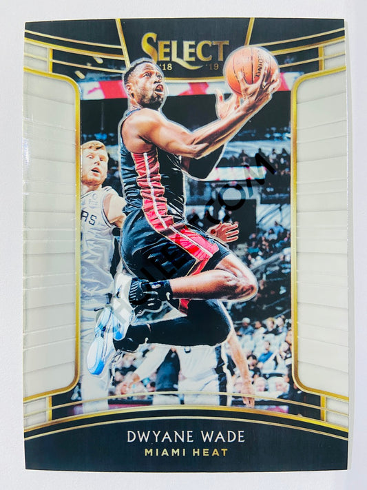 Dwyane Wade - Miami Heat 2017-18 Panini Select Concourse Level  #36