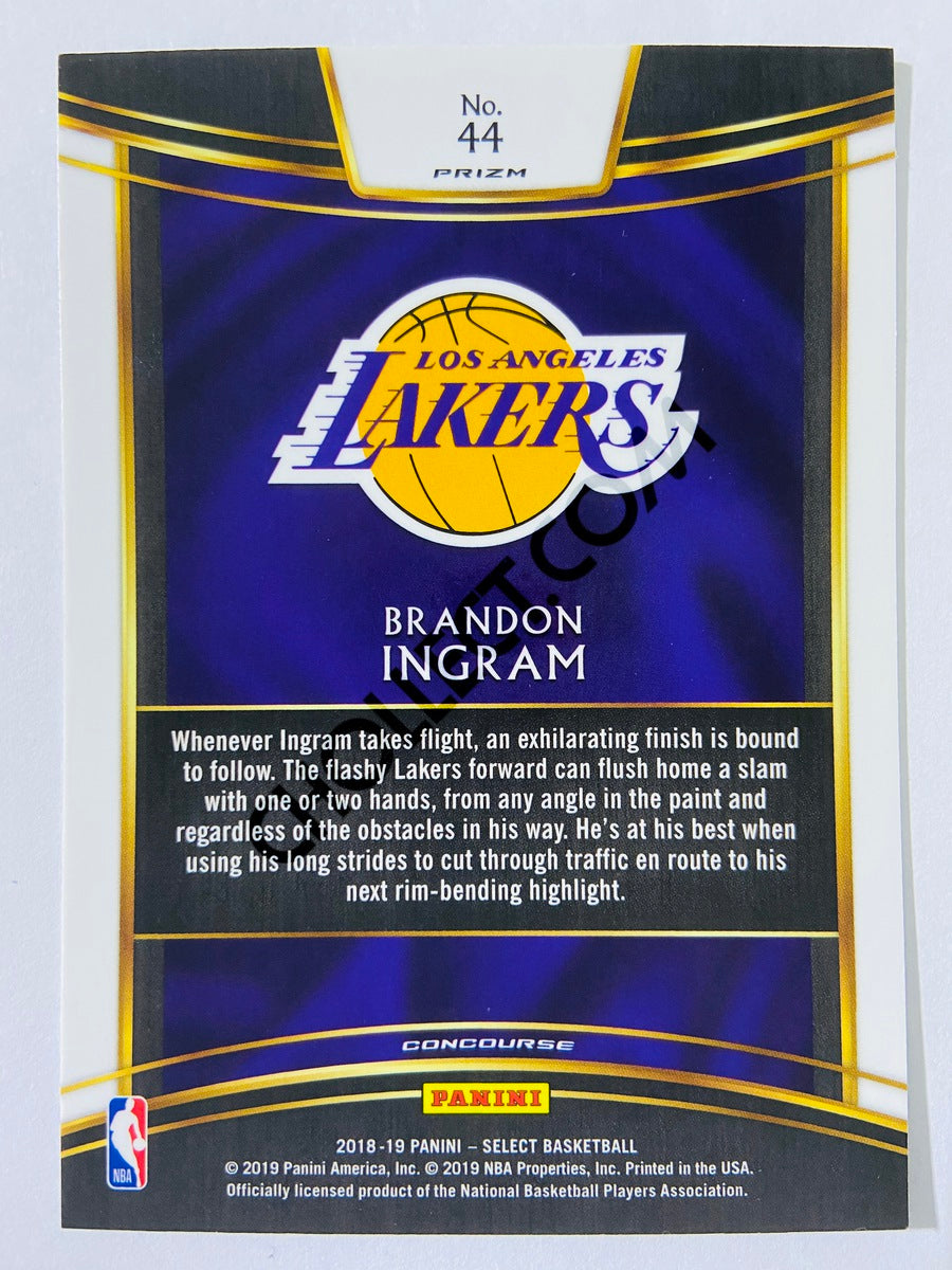 Brandon Ingram - Los Angeles Lakers 2018-19 Panini Select Concourse Silver Parallel #44