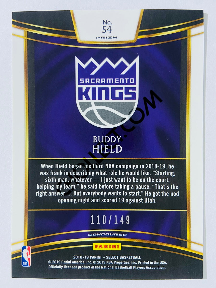 Buddy Hield - Sacramento Kings 2018-19 Panini Select #54 White Prizm Parallel 110/149