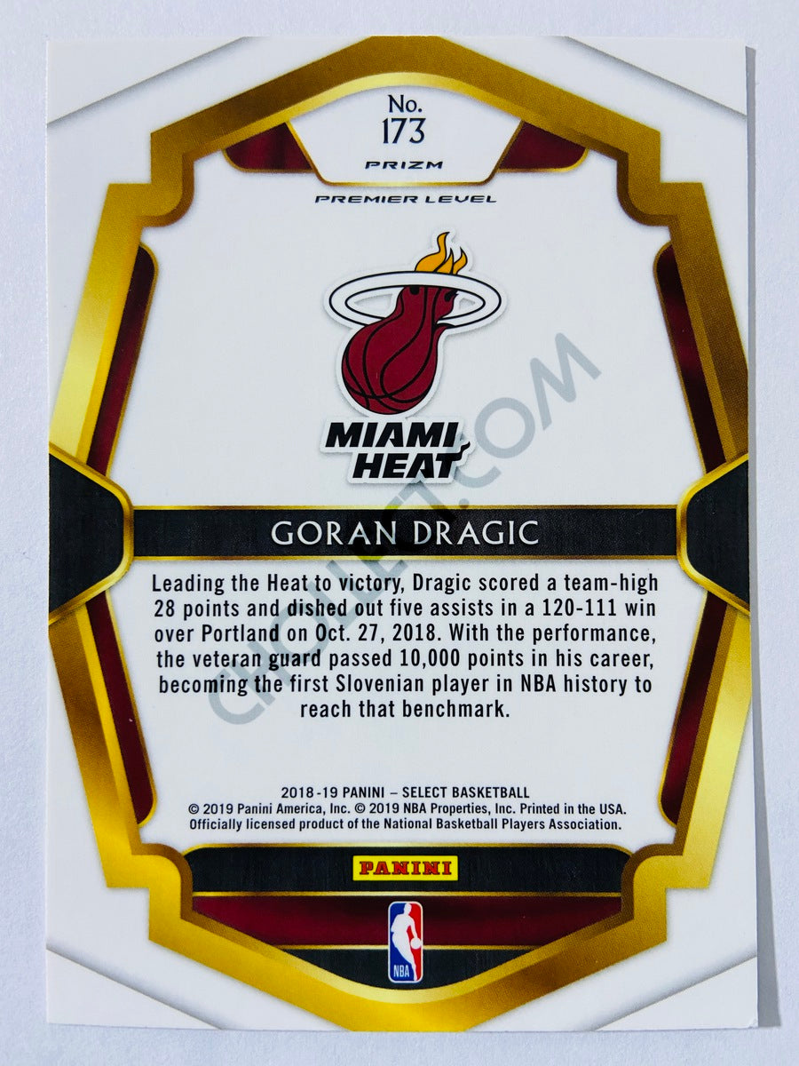 Goran Dragic - Miami Heat 2018-19 Panini Select Premier Level Silver Parallel #173