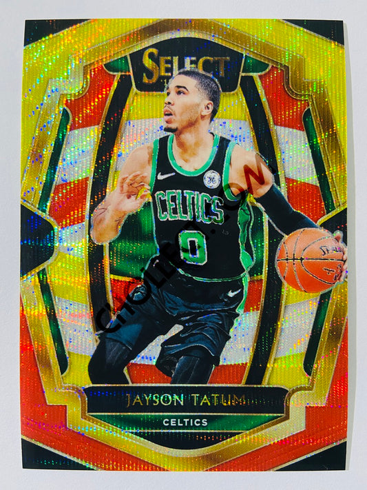 Jayson Tatum - Boston Celtics 2018-19 Panini Select Tri-Color Prizm Parallel Premier Level #168