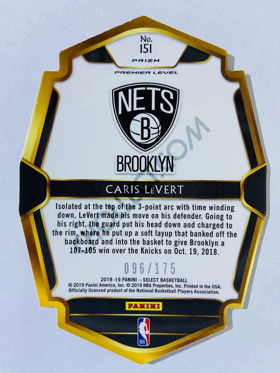 Caris LeVert - Brooklyn Nets 2018-19 Panini Select Die-Cut Premier Level #151 | 096/175