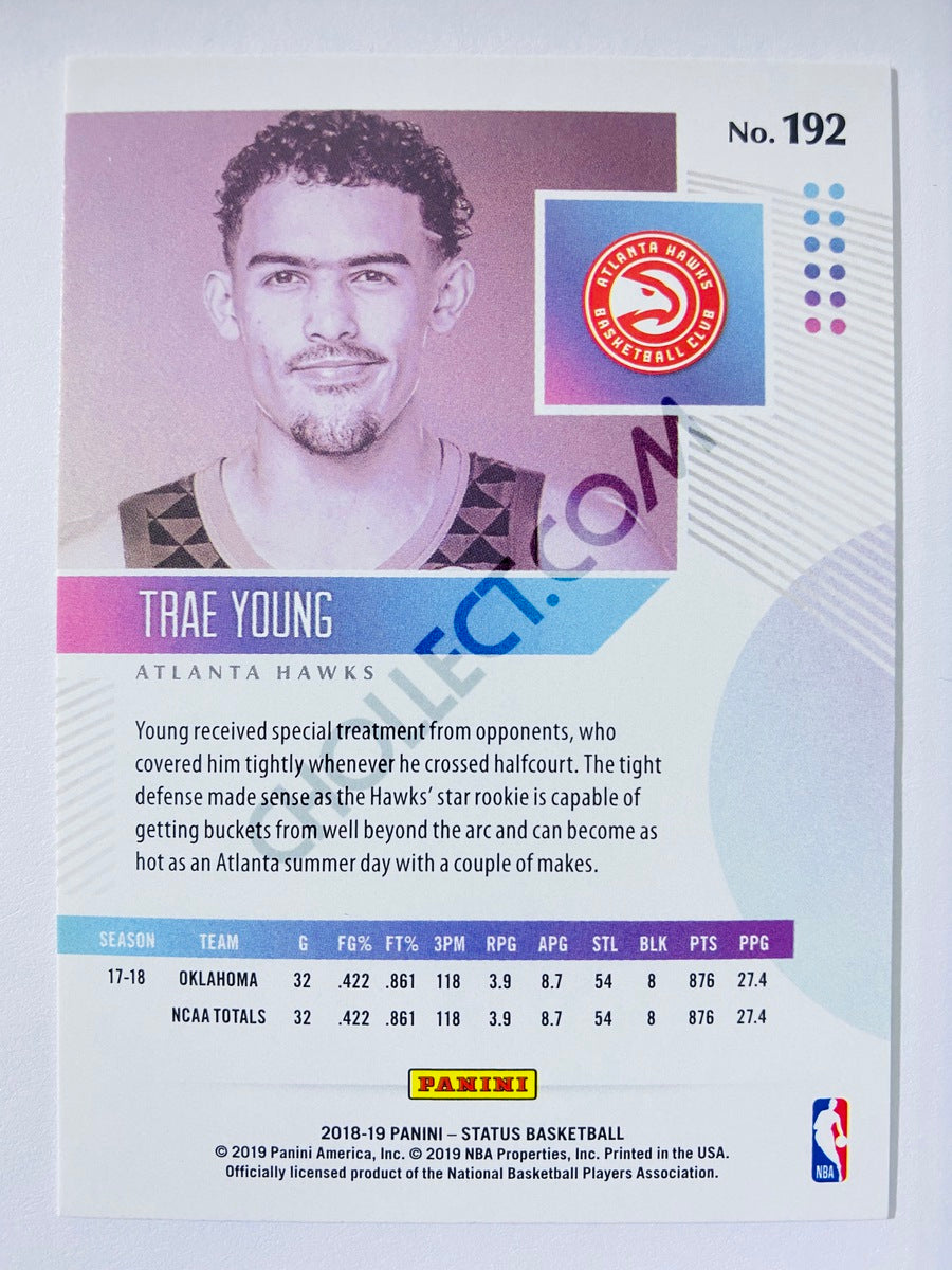 Trae Young - Atlanta Hawks 2018-19 Panini Status RC Rookie #192