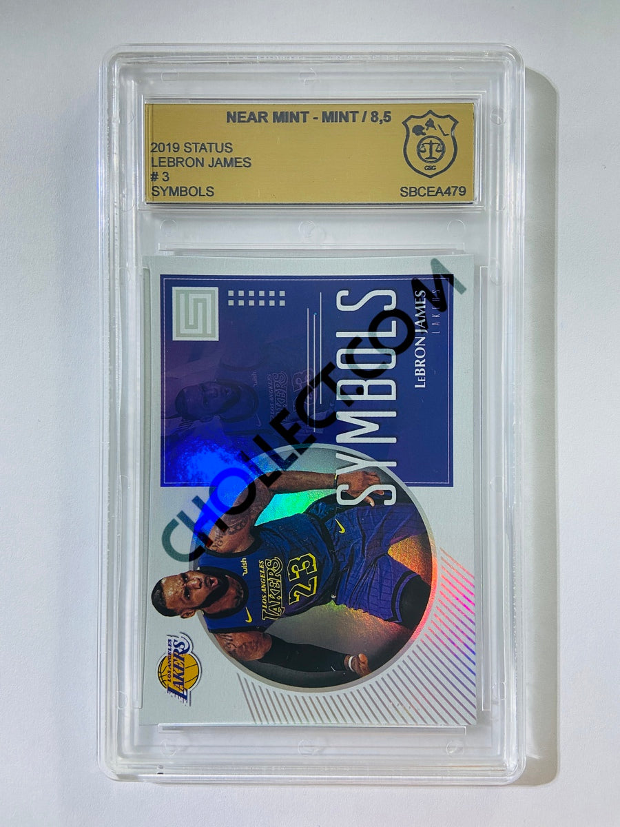 LeBron James - Los Angeles Lakers 2018-19 Panini Status Symbols #3 [GS 8.5] SN: SBCEA479