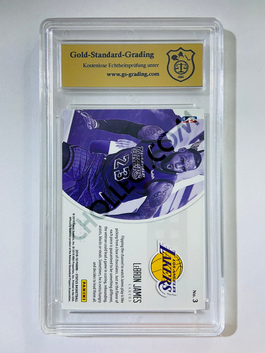 LeBron James - Los Angeles Lakers 2018-19 Panini Status Symbols #3 [GS 8.5] SN: SBCEA479