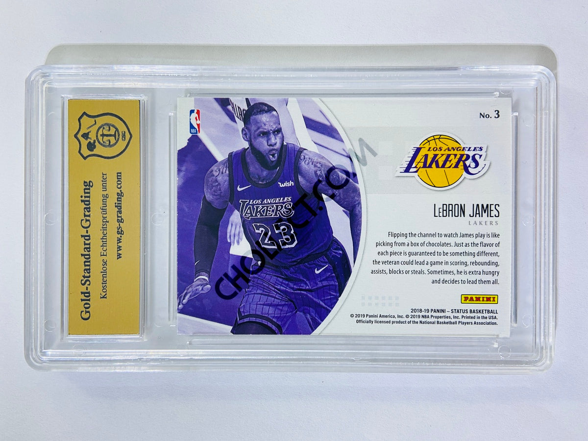 LeBron James - Los Angeles Lakers 2018-19 Panini Status Symbols #3 [GS 8.5] SN: SBCEA479