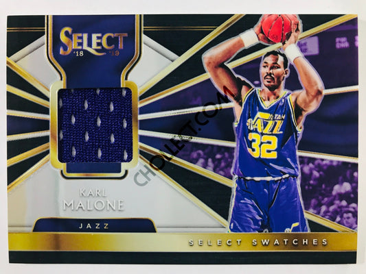 Karl Malone - Utah Jazz 2014-15 Panini Select Swatches #11