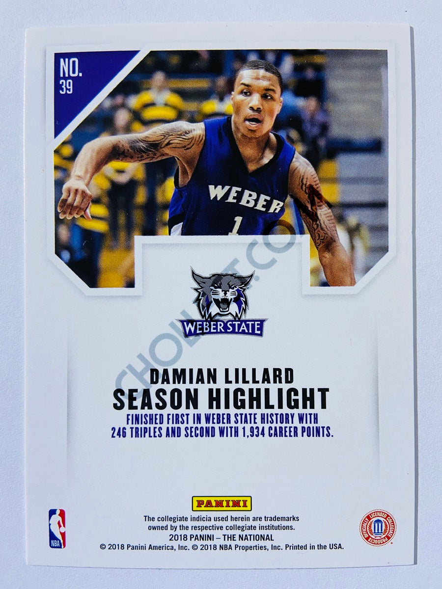 Damian Lillard - Weber State 2018 Panini The National Season Highlight #39