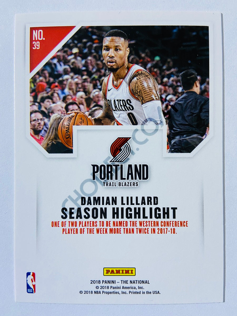 Damian Lillard - Portland Trail Blazers 2018 Panini The National Season Highlight #39