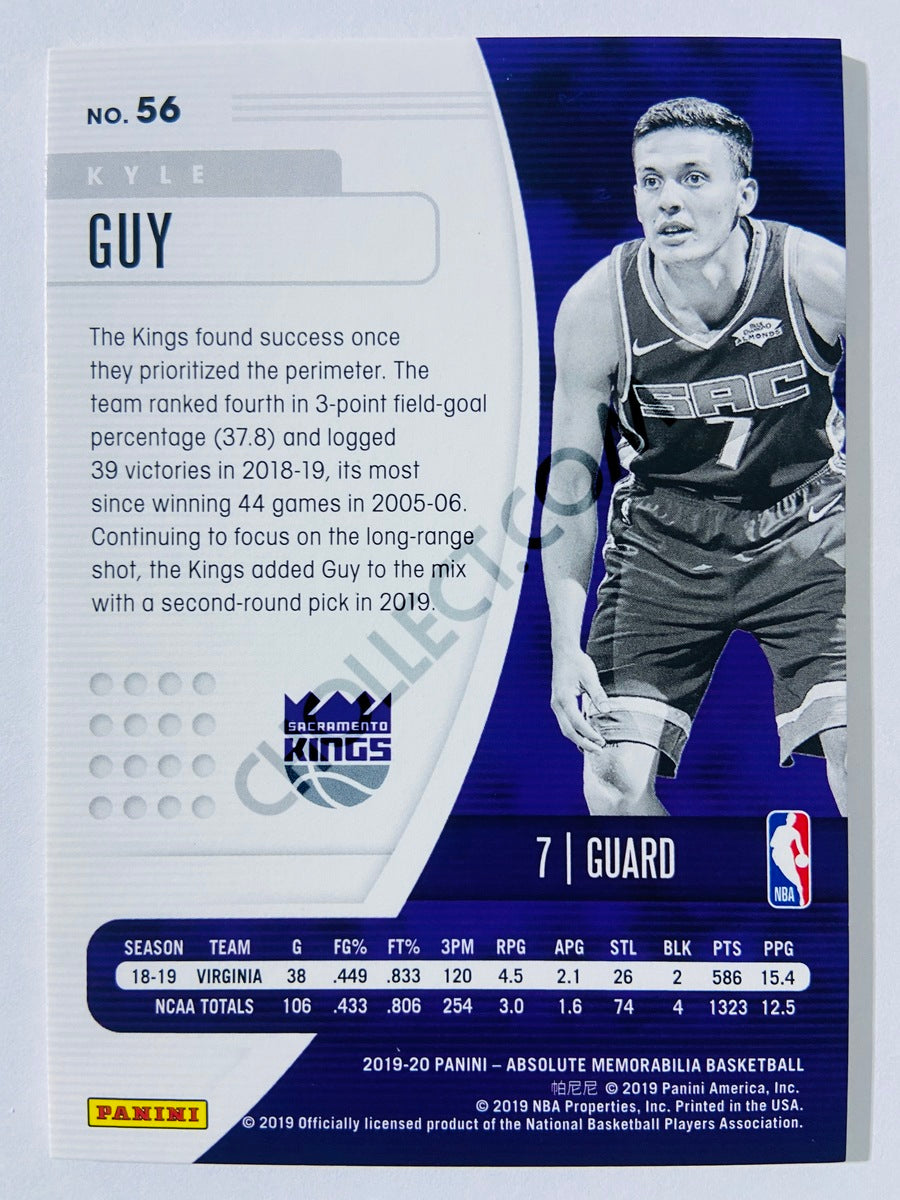 Kyle Guy - Sacramento Kings 2019-20 Panini Absolute Memorabilia RC Rookie #56