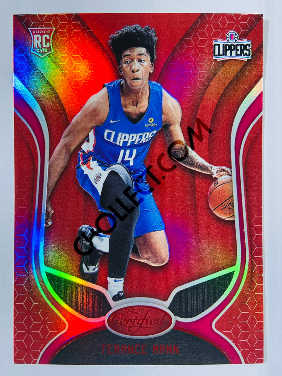 Terance Mann - Los Angeles Clippers 2019-20 Panini Certified Red Parallel RC Rookie #199