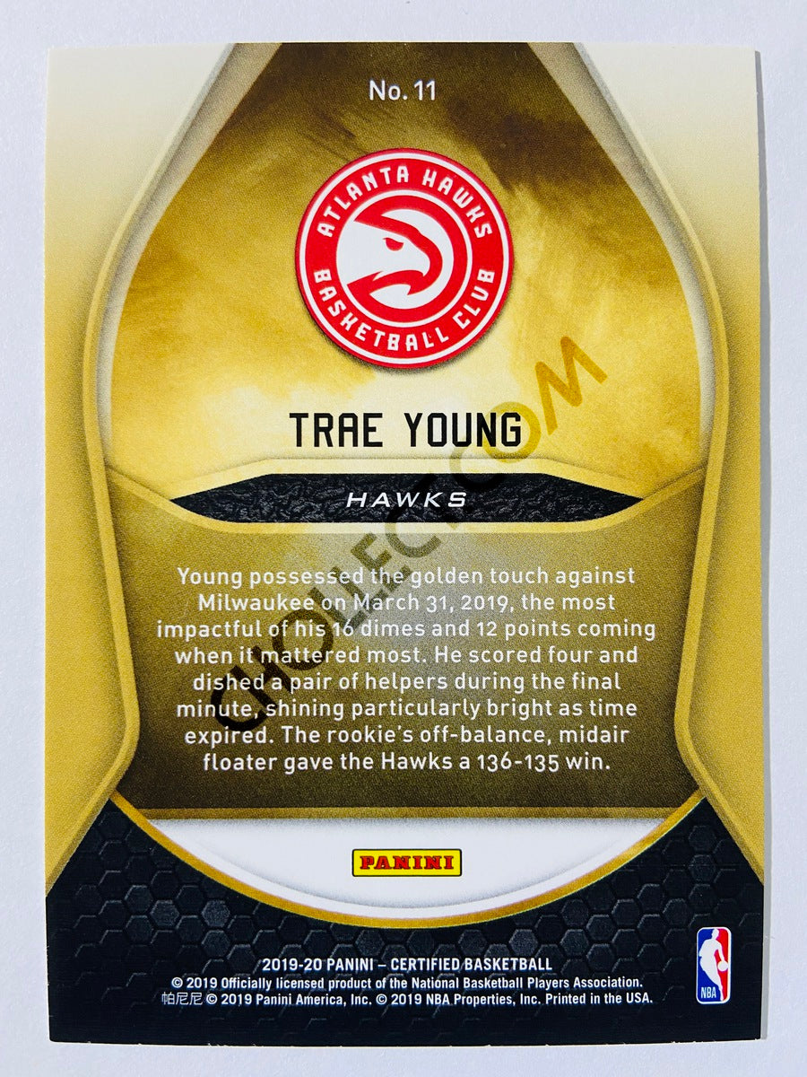 Trae Young - Atlanta Hawks 2019-20 Panini Certified Gold Team #11