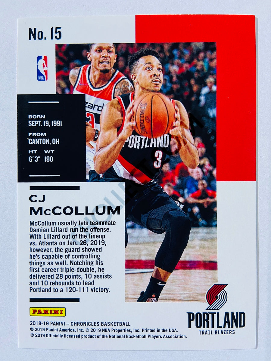 CJ McCollum - Portland Trail Blazers 2019-20 Panini Chronicles Pink Parallel #15