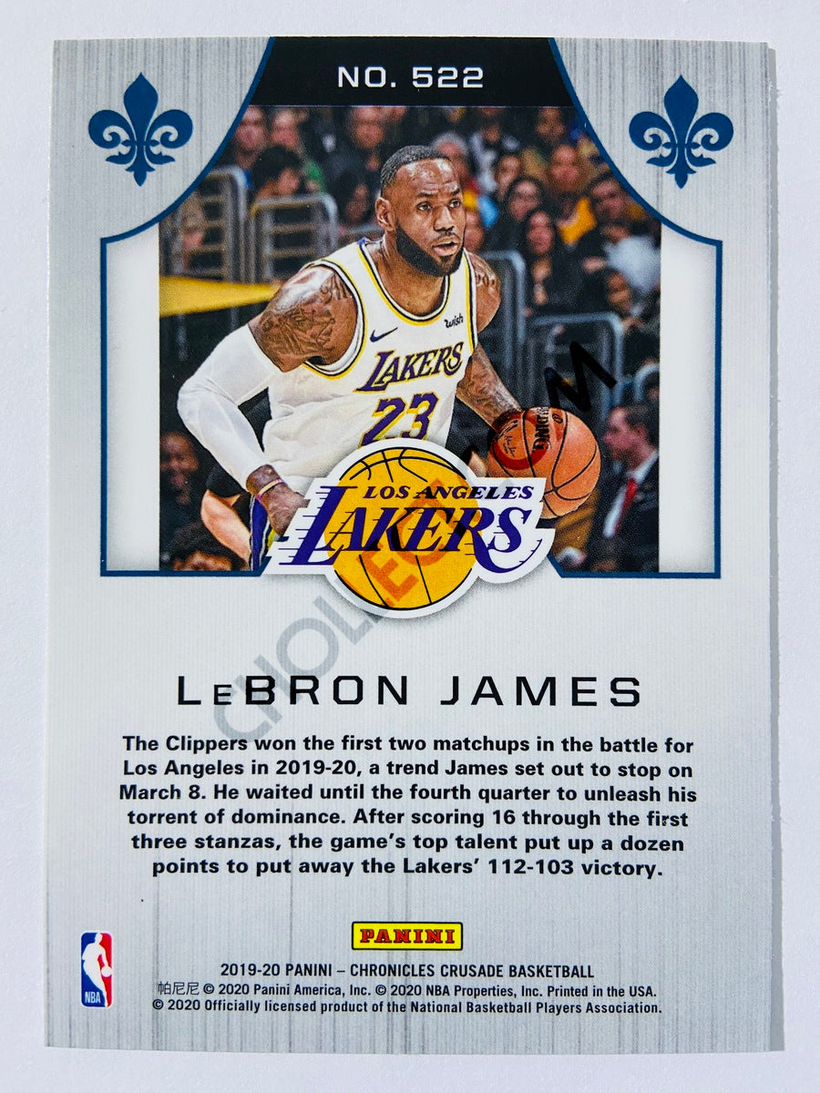 LeBron James - Los Angeles Lakers 2019-20 Panini Chronicles Crusade #522