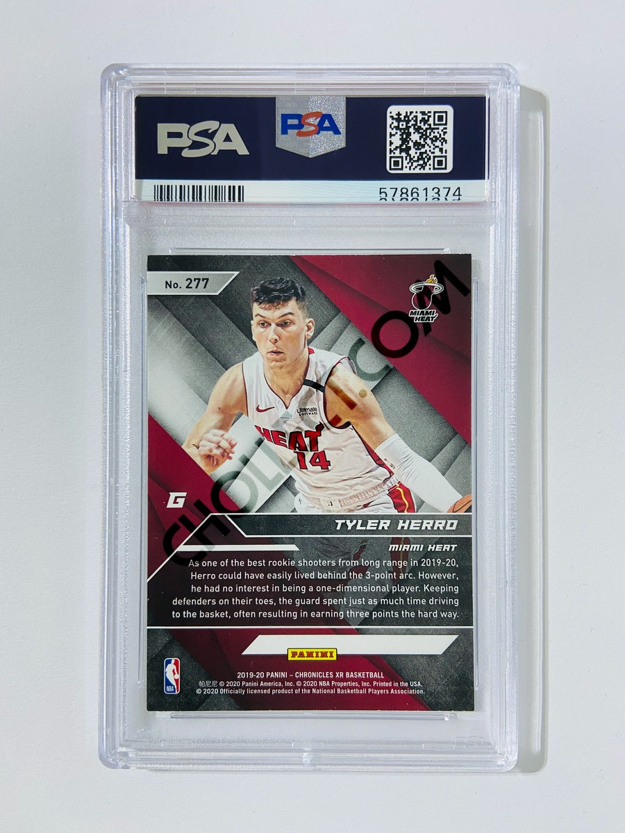 Tyler Herro – Miami Heat 2019-20 Panini Chronicles XR Green Parallel RC Rookie #277 [PSA 10] SN: 57861374