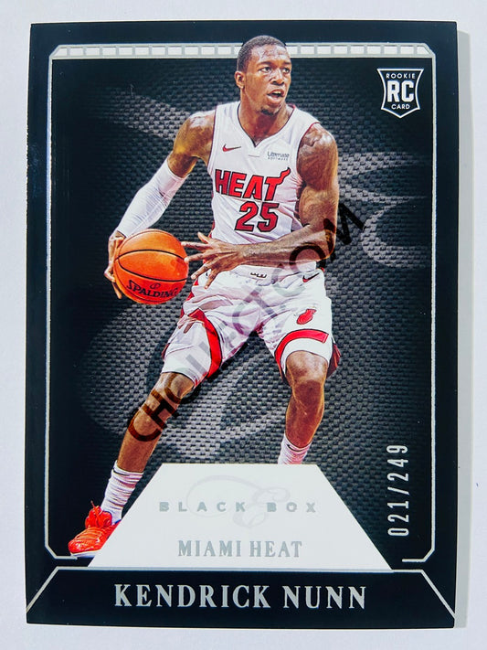 Kendrick Nunn - Miami Heat 2019-20 Panini Chronicles Elite Black Box RC Rookie #329 | 021/249