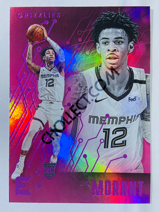 Ja Morant - Memphis Grizzlies 2019-20 Panini Chronicles Essentials Pink Parallel RC Rookie #230