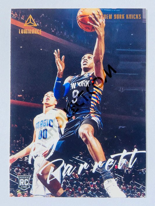 RJ Barrett - New York Knicks 2019-20 Panini Chronicles Luminance Bronze Parallel RC Rookie #142