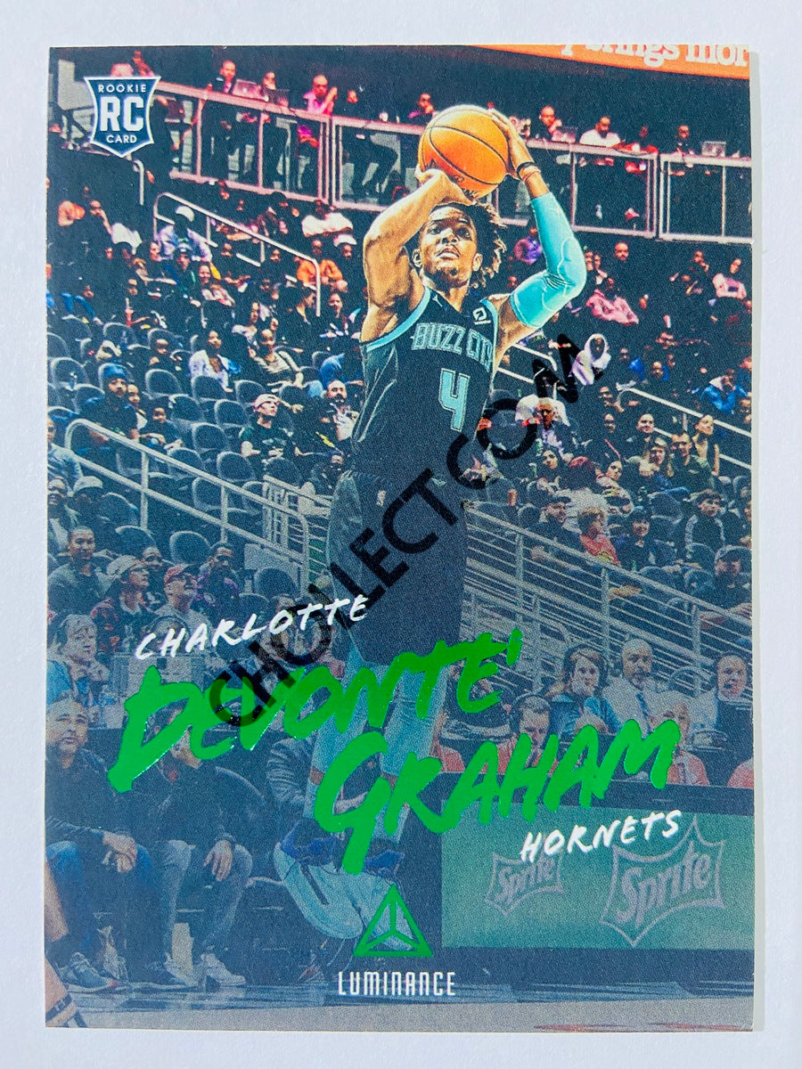 Devonte Graham - Charlotte Hornets 2018-19 Panini Chronicles Luminance RC Rookie Green Parallel #169