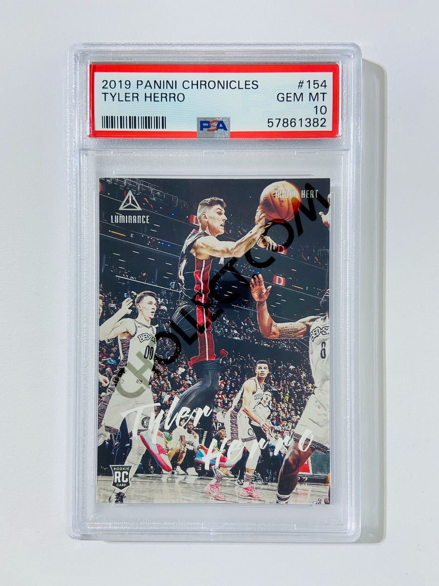 Tyler Herro – Miami Heat 2019-20 Panini Chronicles Luminance RC Rookie #154 [PSA 10] SN: 57861382