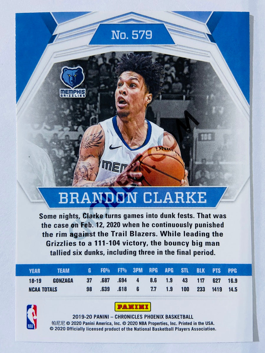 Brandon Clarke - Memphis Grizzlies 2019-20 Panini Chronicles Phoenix RC Rookie #579
