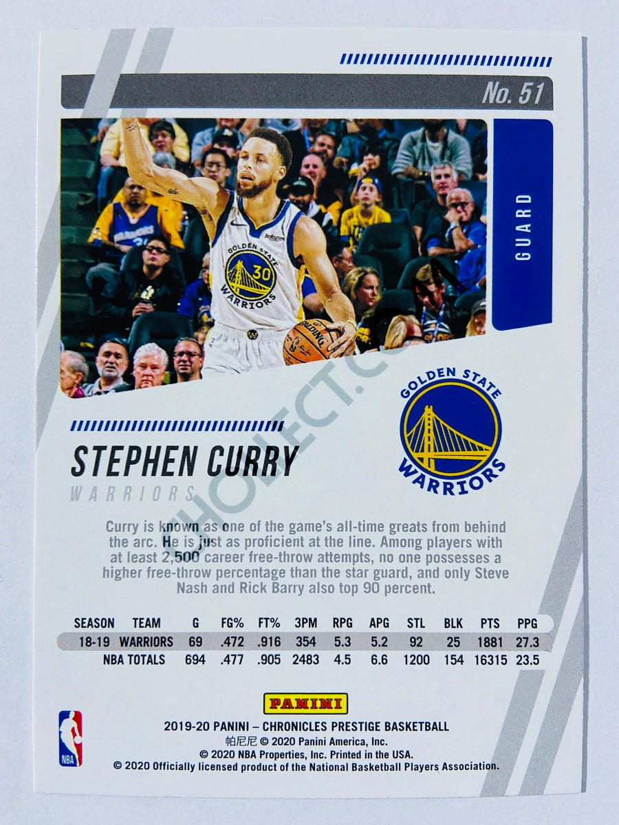 Stephen Curry - Golden State Warriors 2019-20 Panini Chronicles Prestige #51