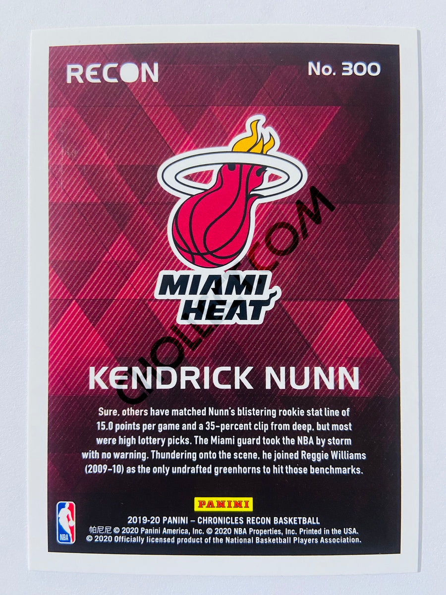 Kendrick Nunn - Miami Heat 2019-20 Panini Chronicles Recon RC Rookie #300