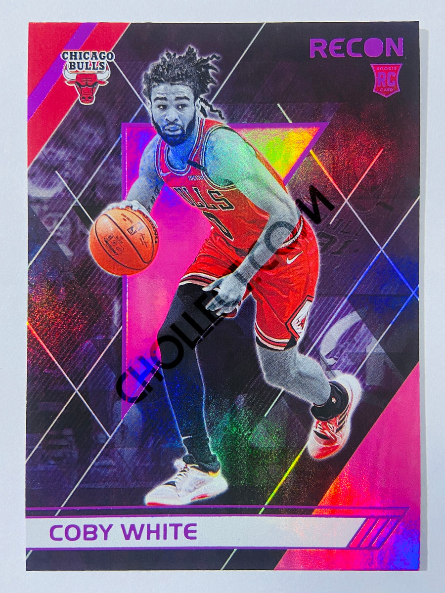 Coby White - Chicago Bulls 2019-20 Panini Chronicles Recon Pink Parallel RC Rookie #295