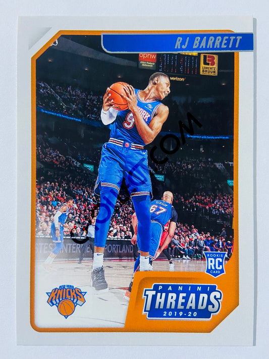 RJ Barrett - New York Knicks 2019-20 Panini Chronicles Threads RC Rookie #90