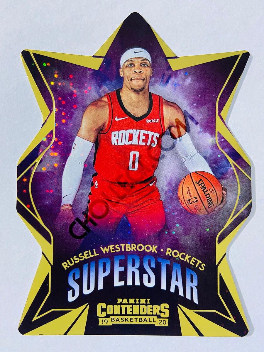 Russell Westbrook - Houston Rockets 2019-20 Panini Contenders Superstar Die-Cut Insert #5