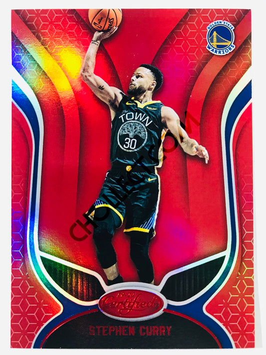 Stephen Curry - Golden State Warriors 2019-20 Panini Certified Red Parallel #61