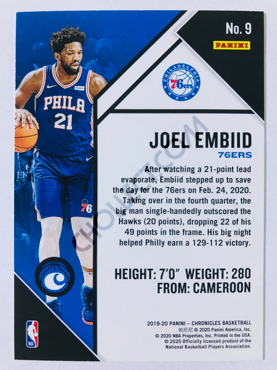 Joel Embiid - Philadelphia 76ers 2019-20 Panini Chronicles Chronicles #9