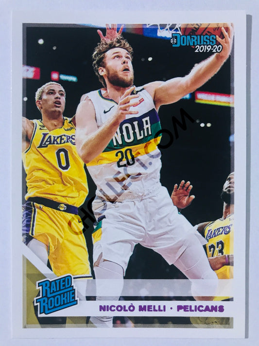 Nicolo Melli - New Orleans Pelicans 2019-20 Panini Chronicles Donruss Rated Rookie Pink Parallel #197