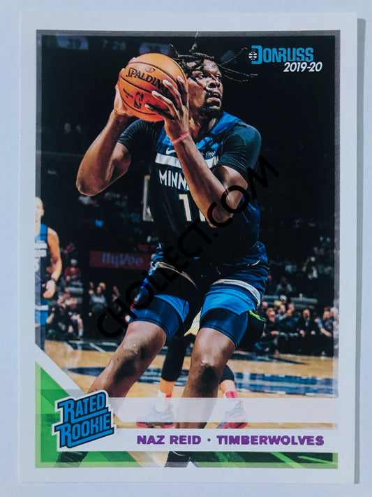 Naz Reid - Minnesota Timberwolves 2019-20 Panini Chronicles Donruss Rated Rookie Pink Parallel #198