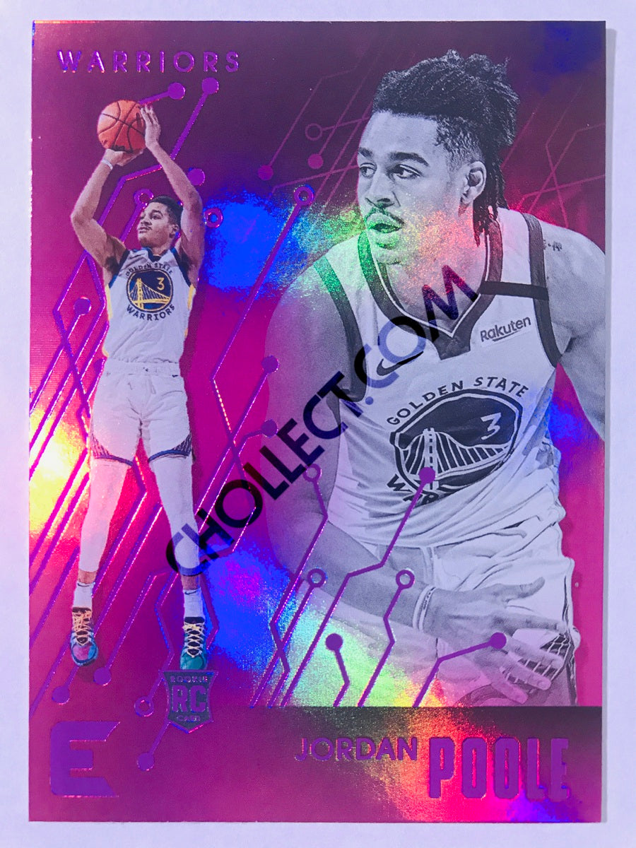 Jordan Poole - Golden State Warriors 2019-20 Panini Chronicles Essentials Pink Parallel RC Rookie #202