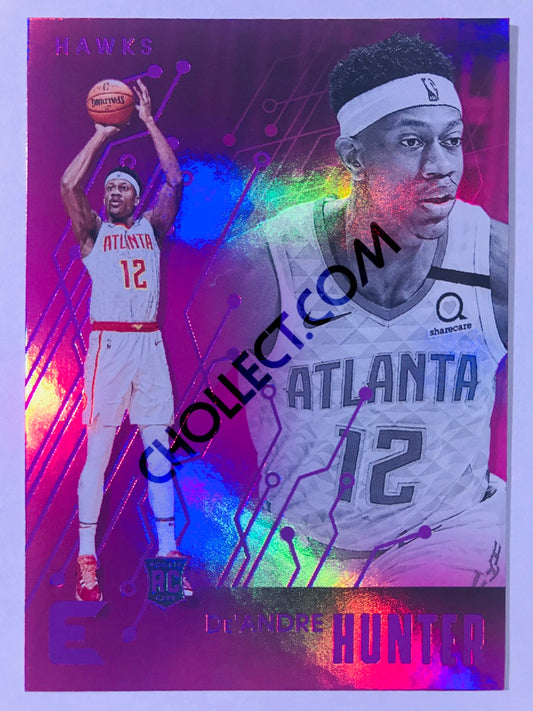 De'Andre Hunter - Atlanta Hawks 2019-20 Panini Chronicles Essentials Pink Parallel RC Rookie #217