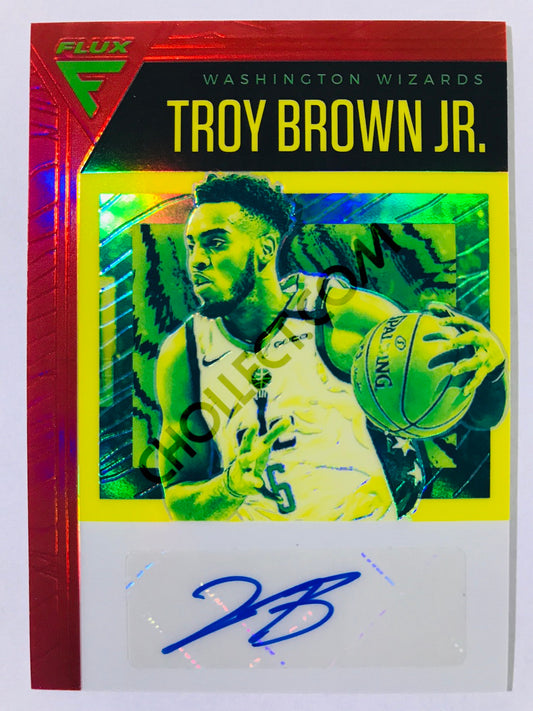 Troy Brown Jr. - Washington Wizards 2019-20 Panini Chronicles Flux Auto #7