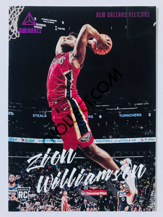 Zion Williamson - New Orleans Pelicans 2019-20 Panini Chronicles Luminance Pink Parallel RC Rookie #143