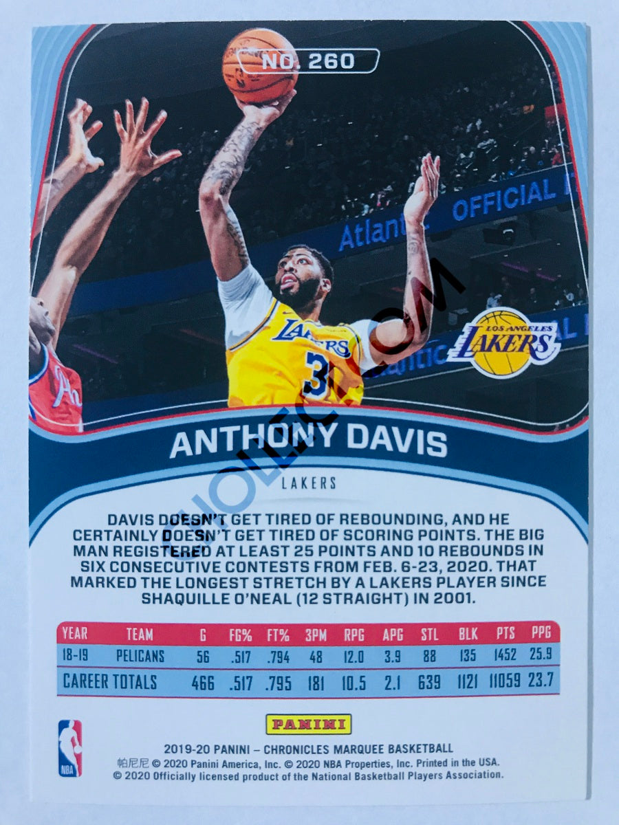 Anthony Davis - Los Angeles Lakers 2019-20 Panini Chronicles Marquee #260