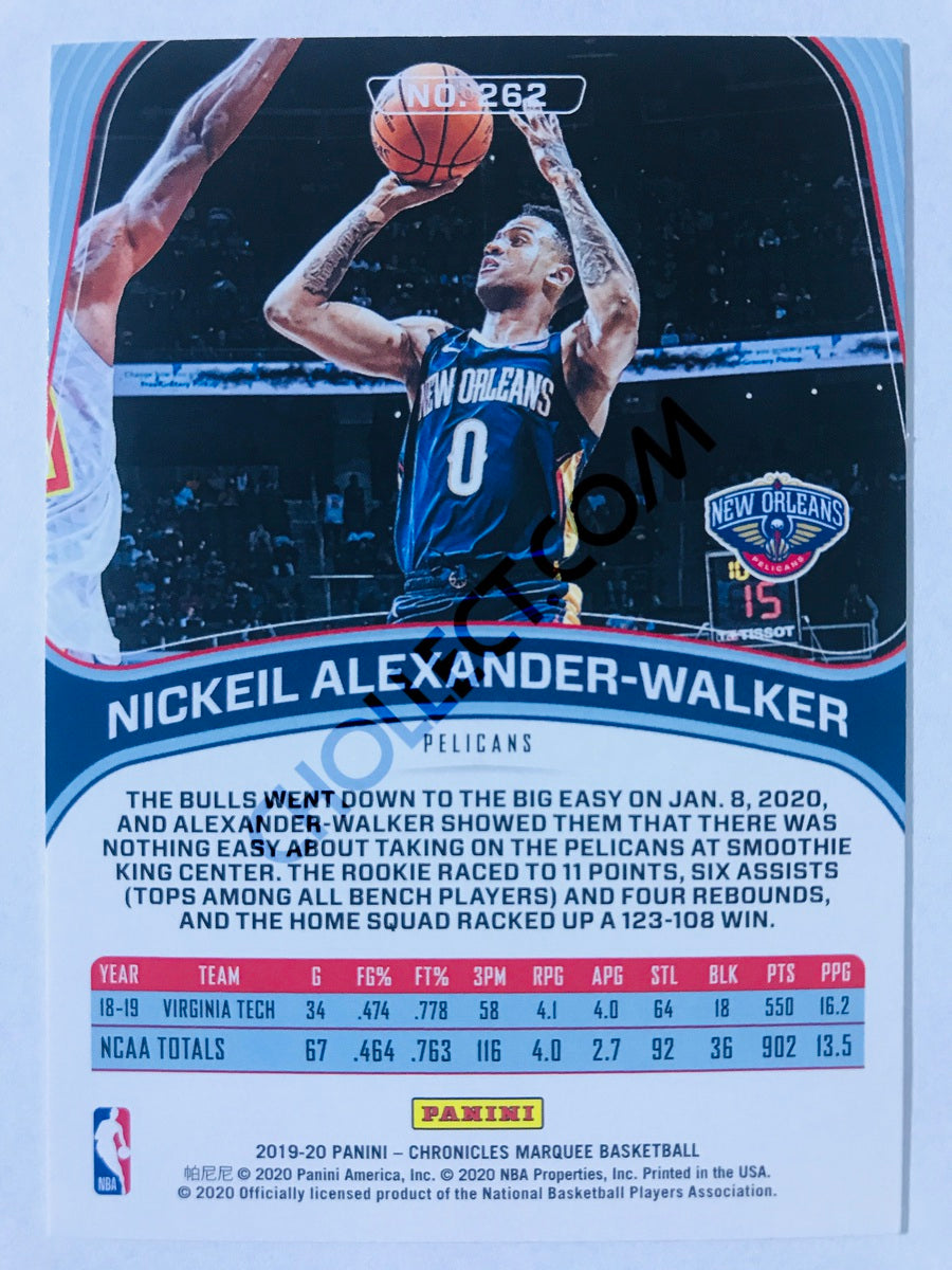 Nickeil Alexander-Walker - New Orleans Pelicans 2019-20 Panini Chronicles Marquee RC Rookie #262