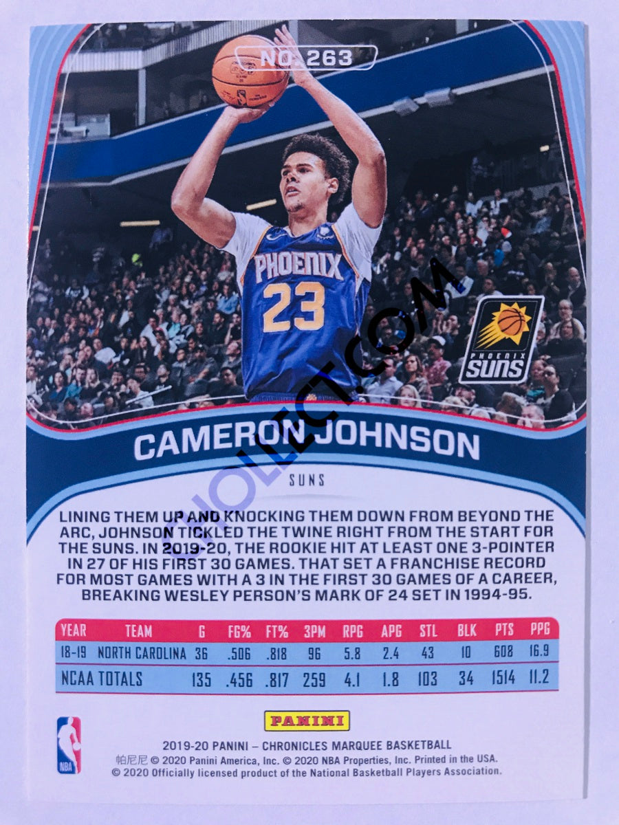 Cameron Johnson - Phoenix Suns 2019-20 Panini Chronicles Marquee RC Rookie #263