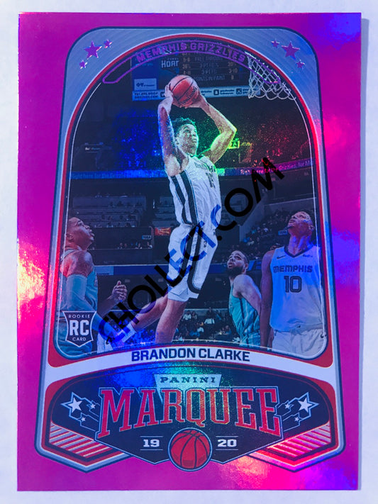 Brandon Clarke - Memphis Grizzlies 2019-20 Panini Chronicles Marquee Pink Parallel RC Rookie #238