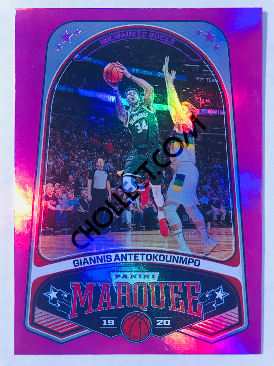 Giannis Antetokounmpo - Milwaukee Bucks 2019-20 Panini Chronicles Marquee Pink Parallel #248