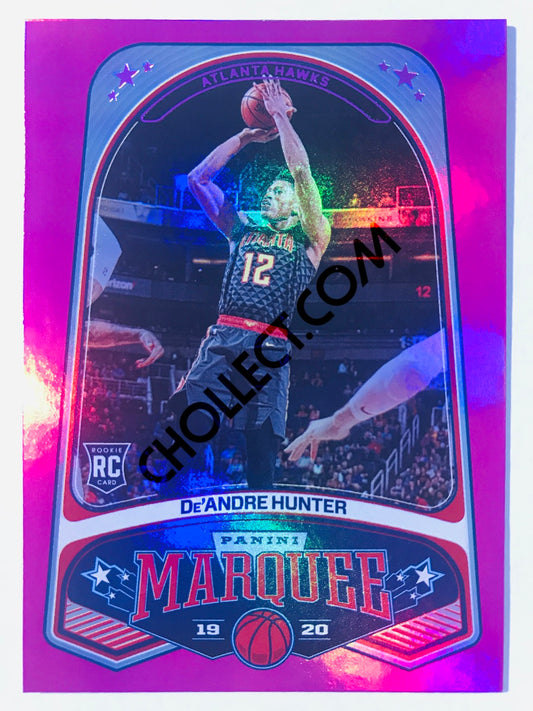 De'Andre Hunter - Atlanta Hawks 2019-20 Panini Chronicles Marquee Pink Parallel RC Rookie #256