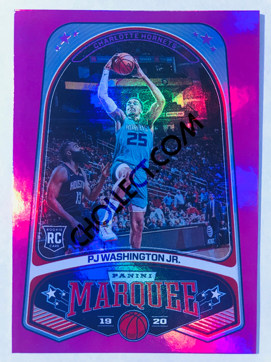 PJ Washington Jr. - Charlotte Hornets 2019-20 Panini Chronicles Marquee Pink Parallel RC Rookie #257