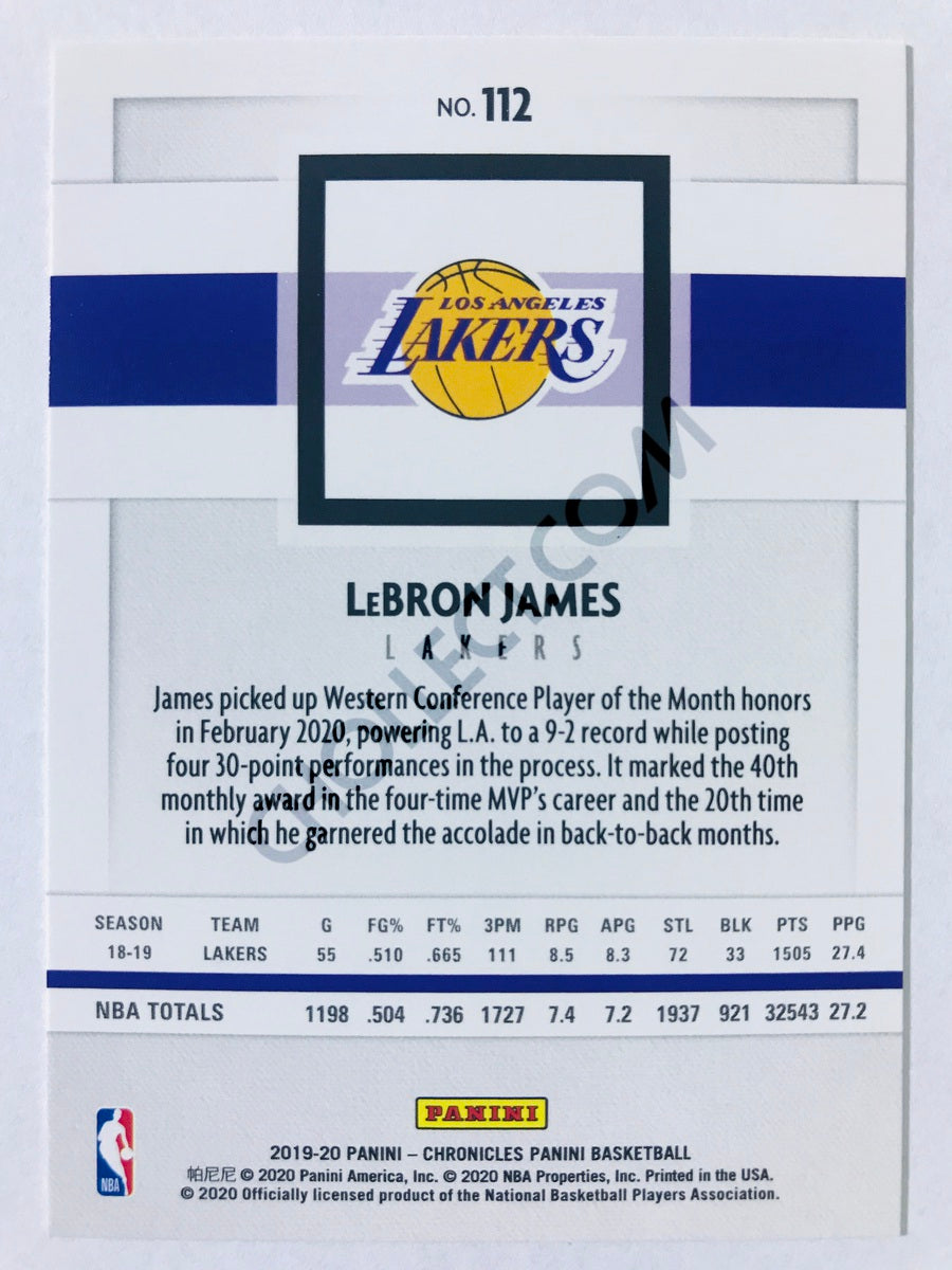 LeBron James - Los Angeles Lakers 2019-20 Panini Chronicles Panini #112