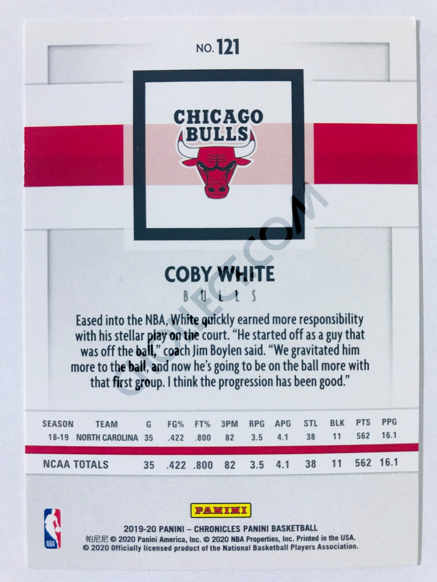 Coby White - Chicago Bulls 2019-20 Panini Chronicles Panini RC Rookie #121