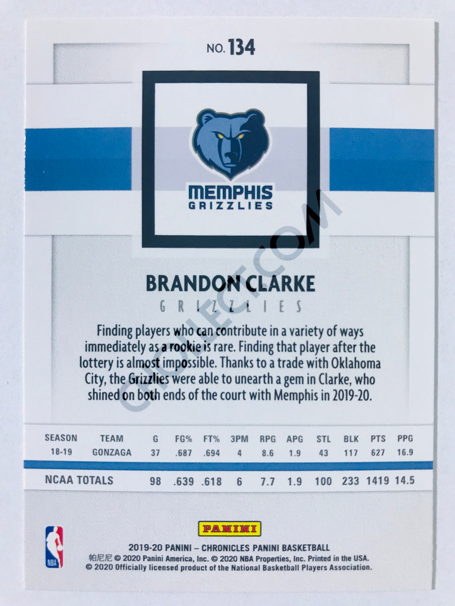 Brandon Clarke - Memphis Grizzlies 2019-20 Panini Chronicles Panini RC Rookie #134