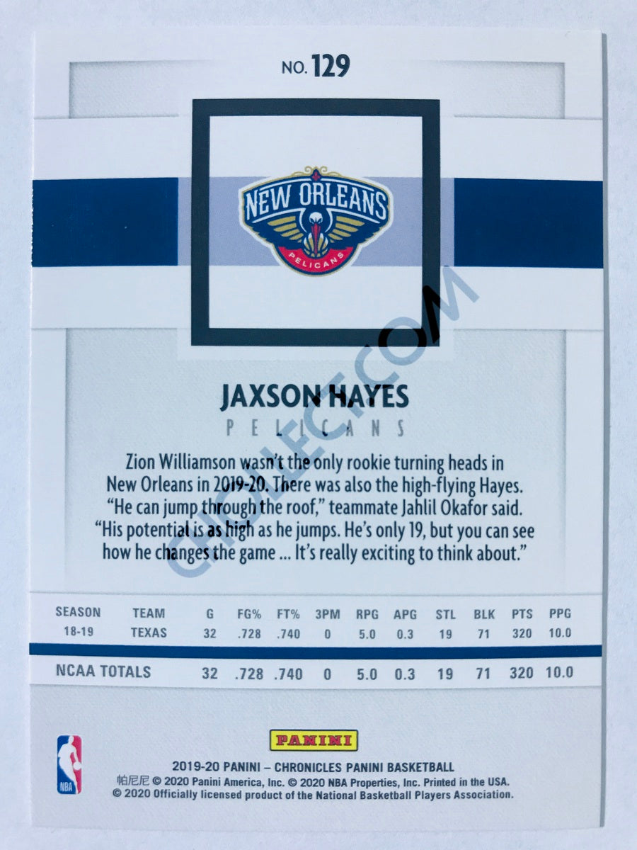 Jaxson Hayes - New Orleans Pelicans 2019-20 Panini Chronicles Panini Pink Parallel RC Rookie #129